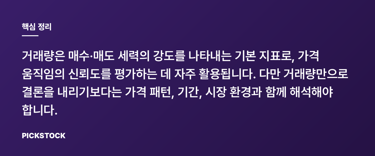 거래량은 주가보다 먼저 신호를 주나? 핵심 정리